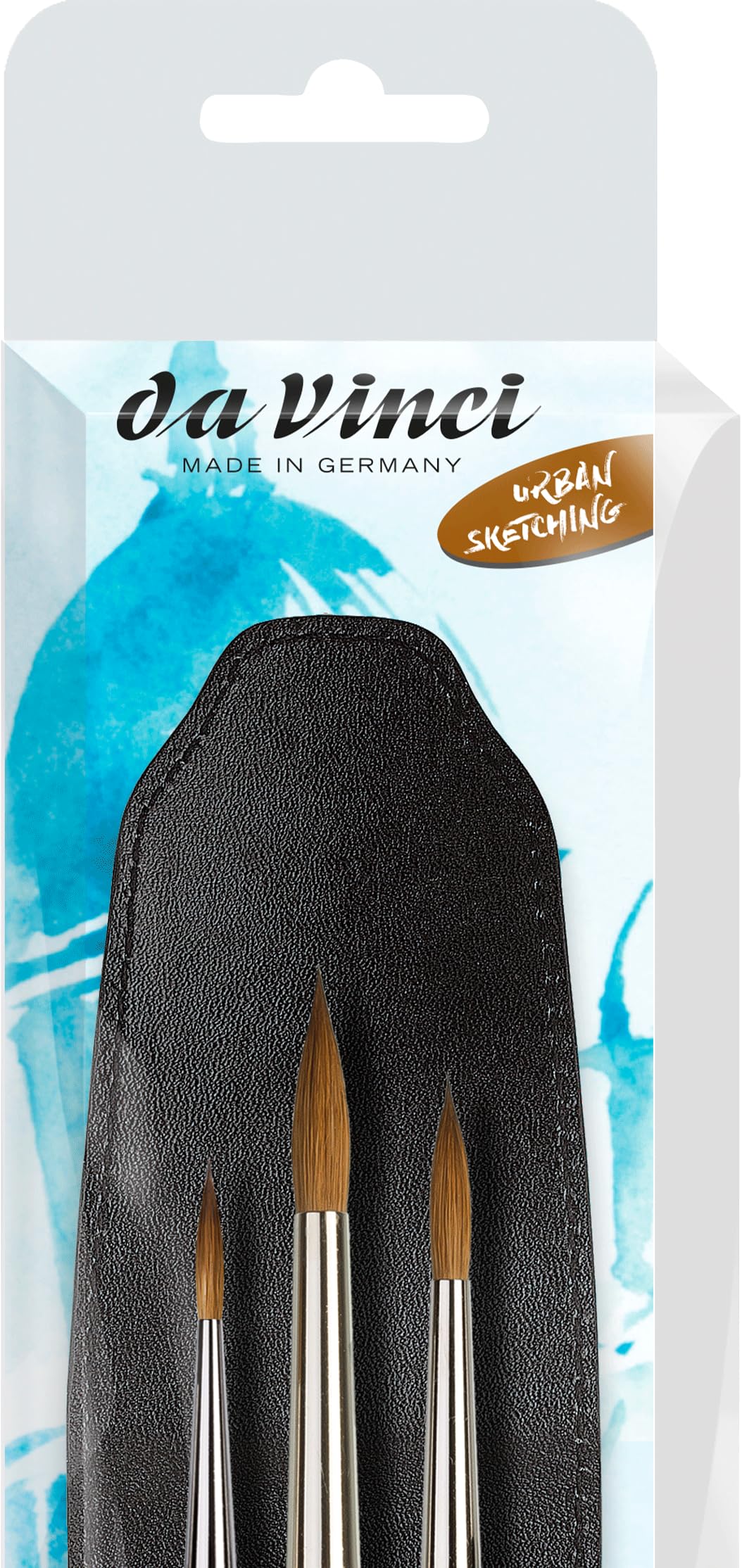 da Vinci Brushes Maestro Kolinsky Watercolor Brushes, Black, 3 Count - Image 3