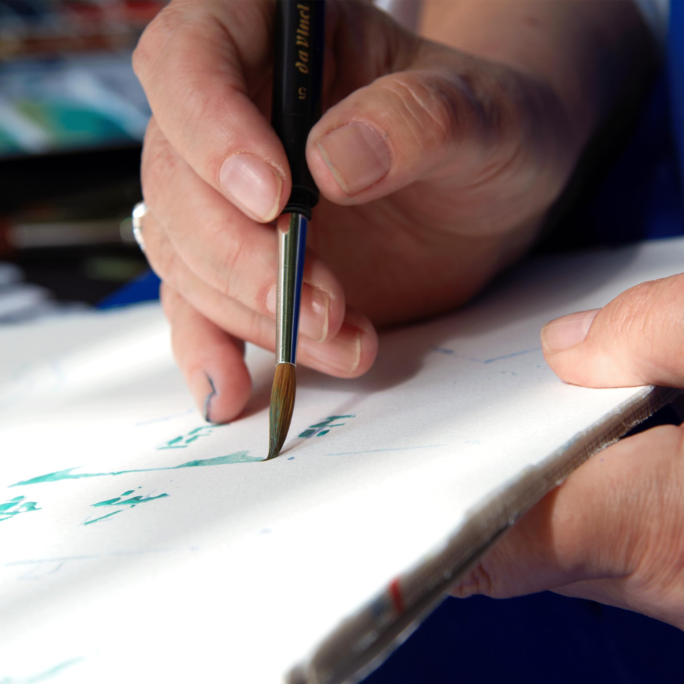 da Vinci Brushes Maestro Kolinsky Watercolor Brushes, Black, 3 Count - Image 7