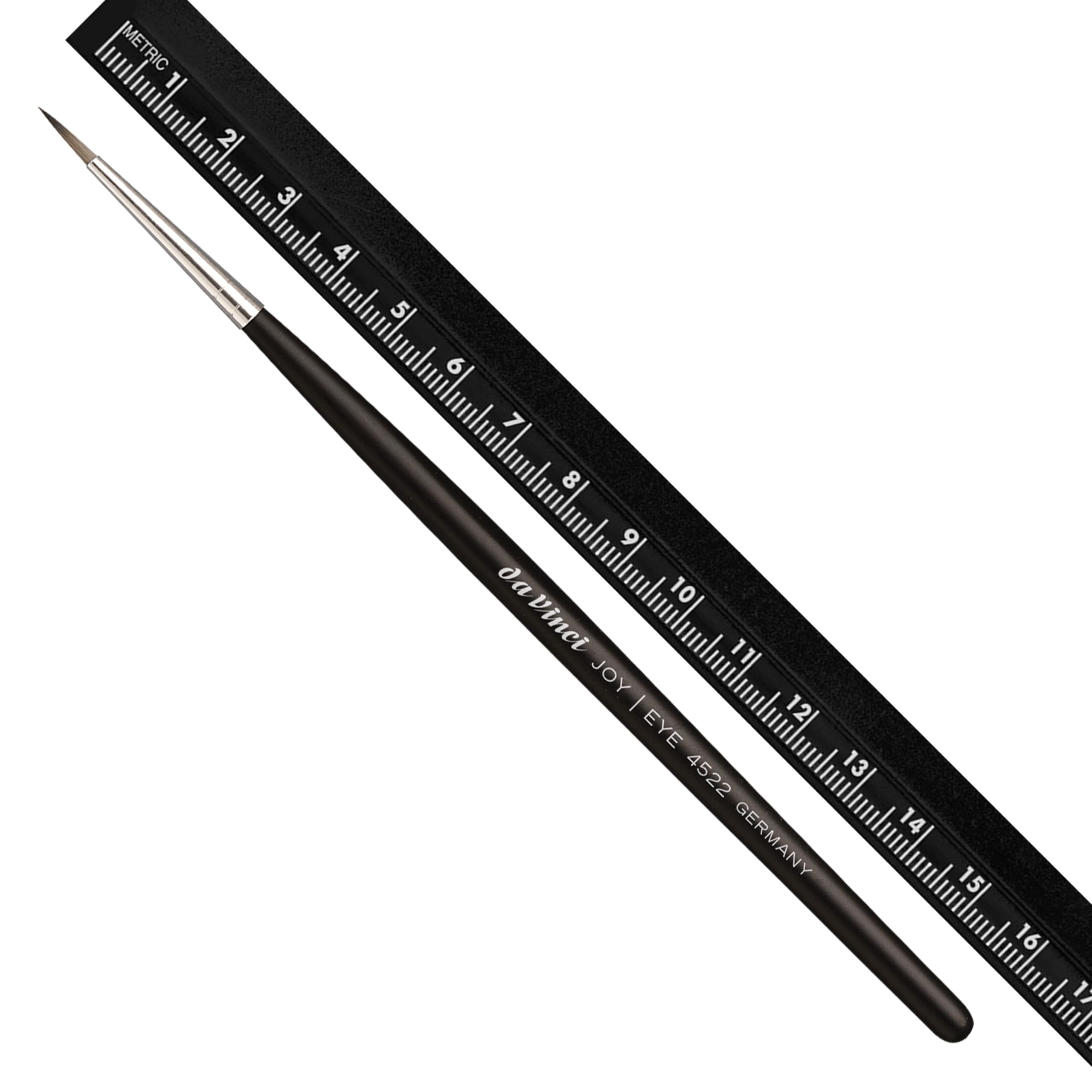 da Vinci Cosmetics JOY Series 4522 - Eyeliner Brush, Pointed Round - Fine Synthetic Fiber - For precise application of Kohl Kajal, humid powder & liquid eyeliner - Image 3