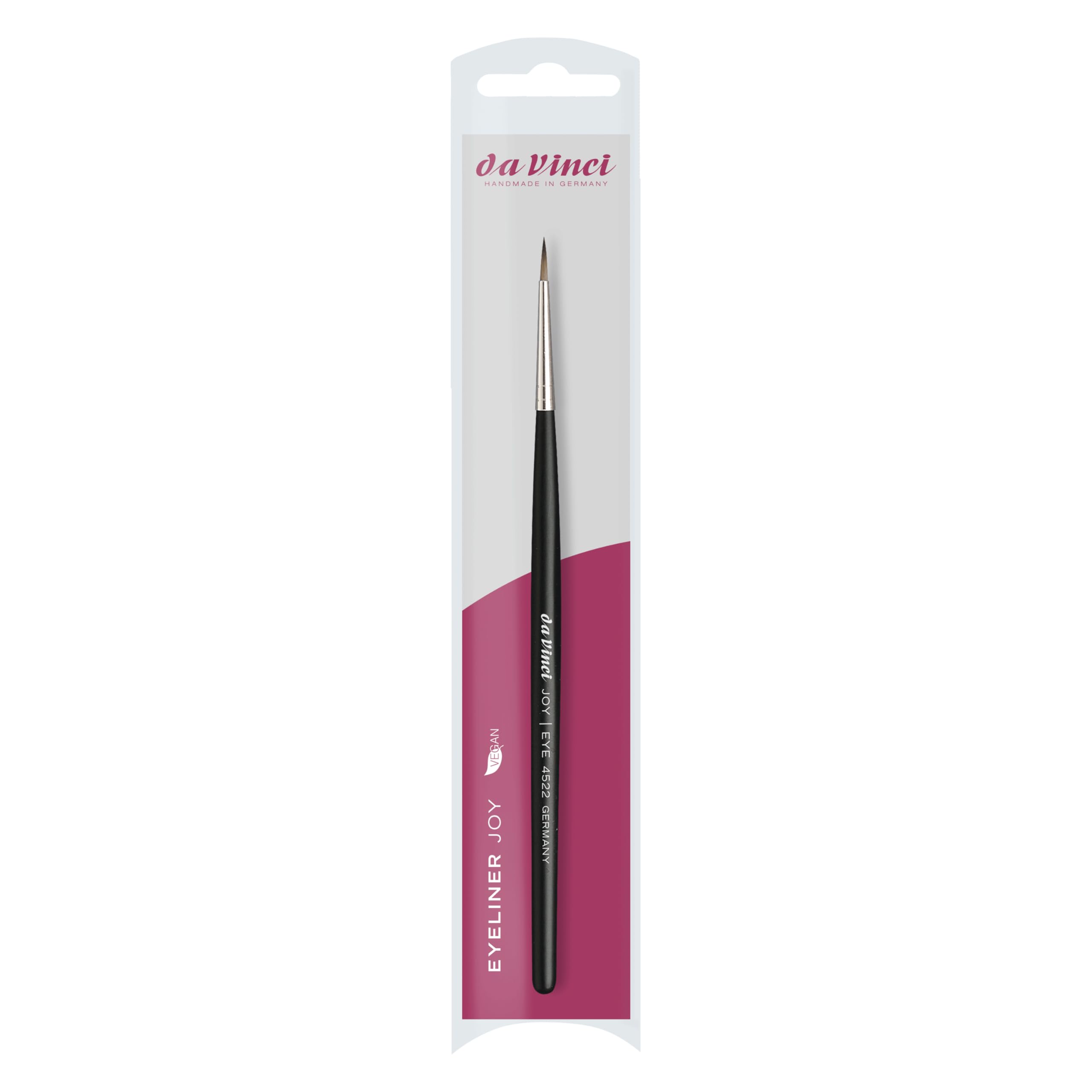 da Vinci Cosmetics JOY Series 4522 - Eyeliner Brush, Pointed Round - Fine Synthetic Fiber - For precise application of Kohl Kajal, humid powder & liquid eyeliner - Image 4