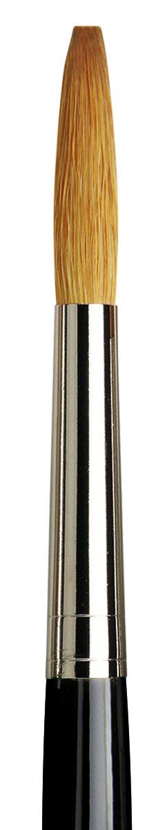 da Vinci Graphic Design Series Lettering Brush, Straight Edge Tip Kolinsky Red Sable with Black Handle, Size 24 (1111-24) - Image 4