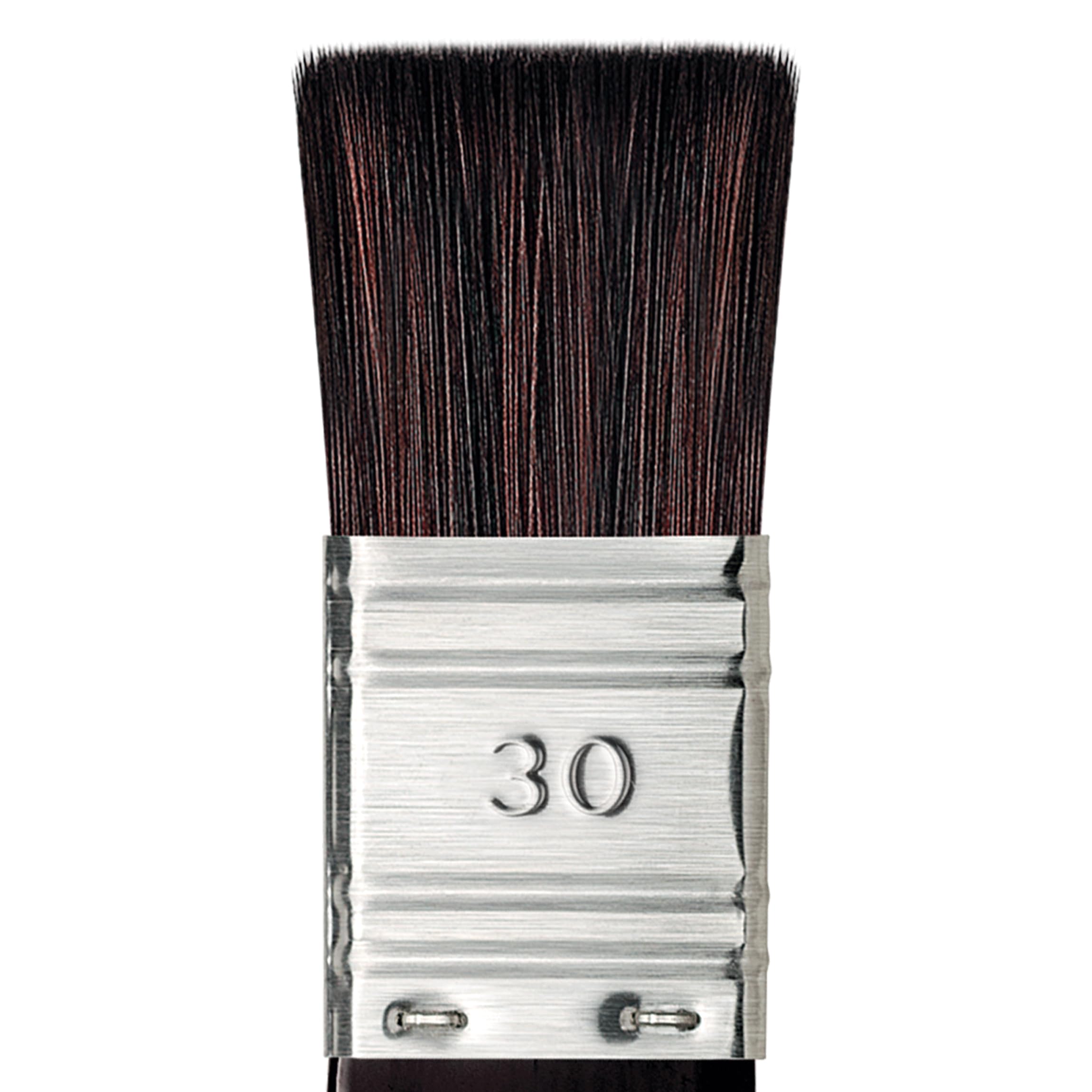 da Vinci Oil & Acrylic Series 5040 Top Acryl Paint Brush, Flat Mottler Red/Brown Synthetic with Plainwood Handle, Size 30 - Image 3