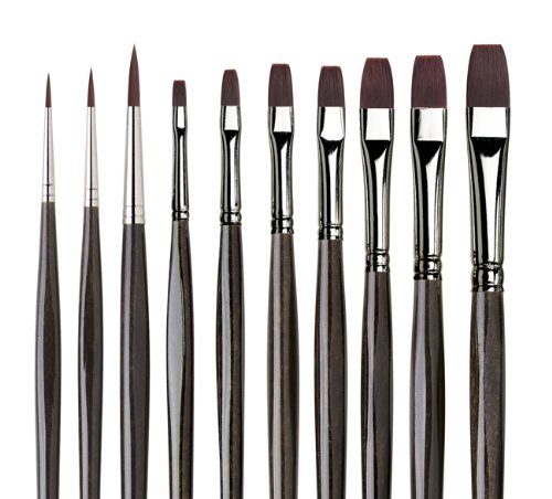 da Vinci Oil & Acrylic Series 5405 Top Acryl Paint Brush Set, Synthetic with Gift Can, Multiple Sizes, 10 Brushes (Series 7185 and 7785) - Image 4