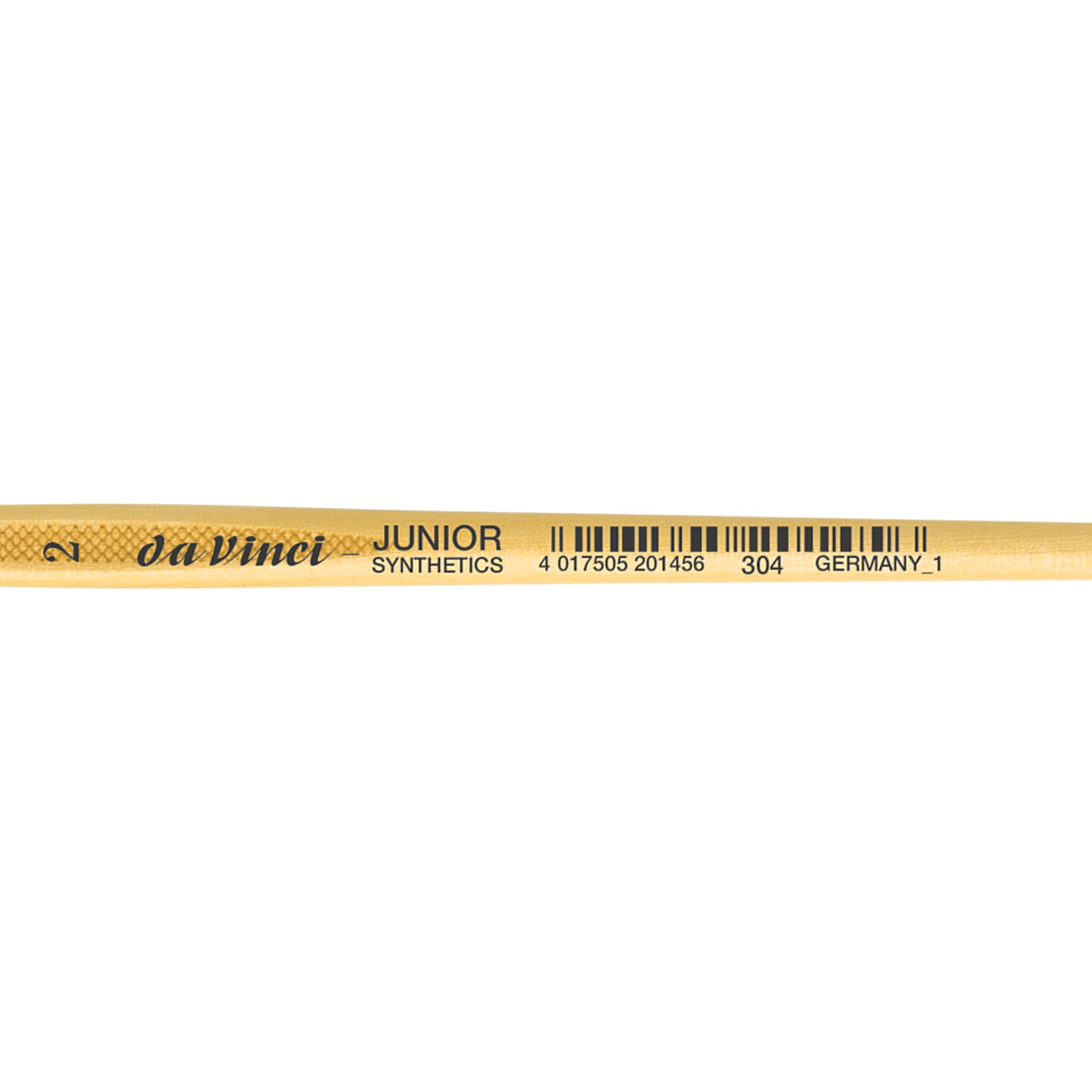 da Vinci Student Series 304 Junior Paint Brush, Flat Elastic Synthetic with Lacquered Non-Roll Handle, Size 2 - Image 4