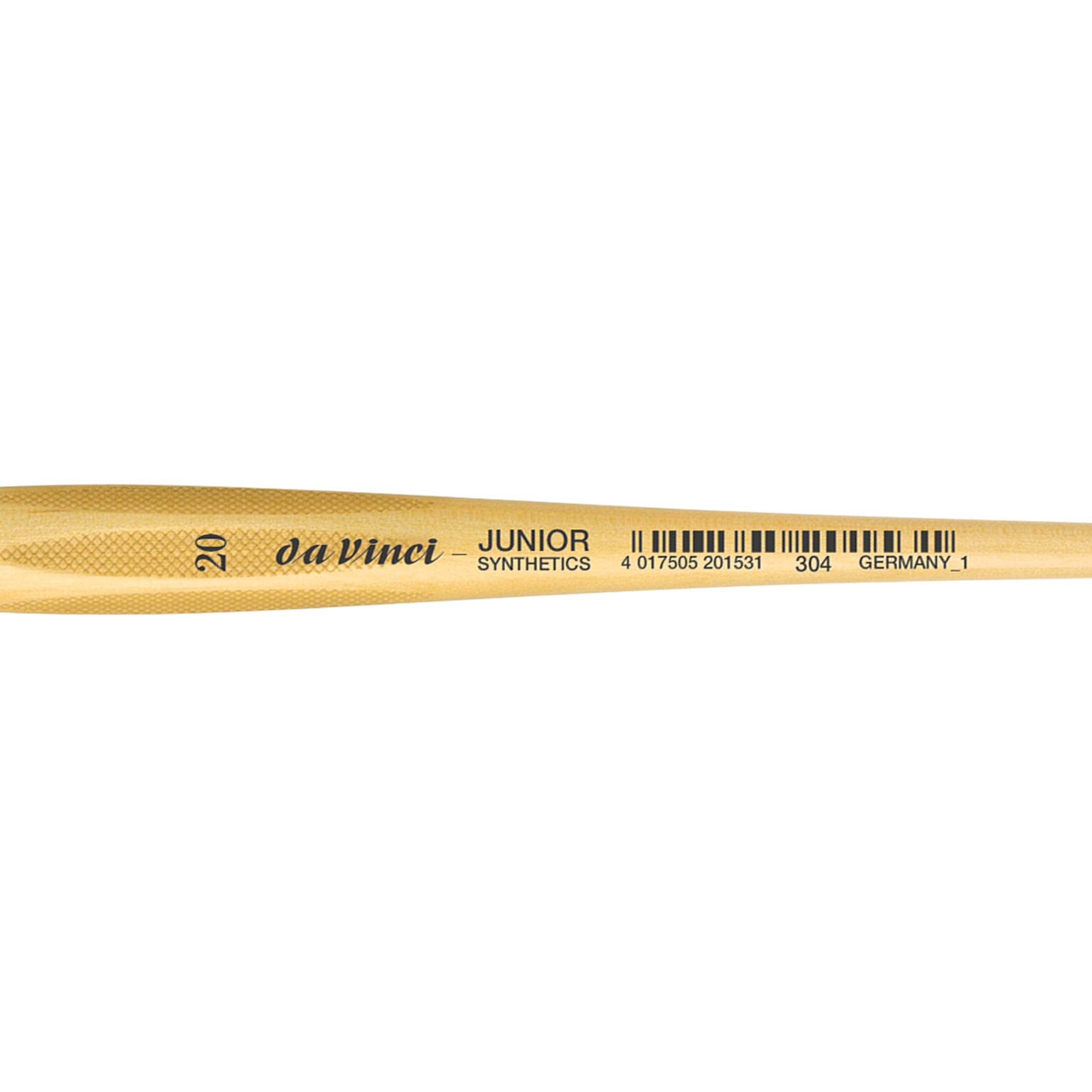 da Vinci Student Series 304 Junior Paint Brush, Flat Elastic Synthetic with Lacquered Non-Roll Handle, Size 20 (304-20) - Image 4