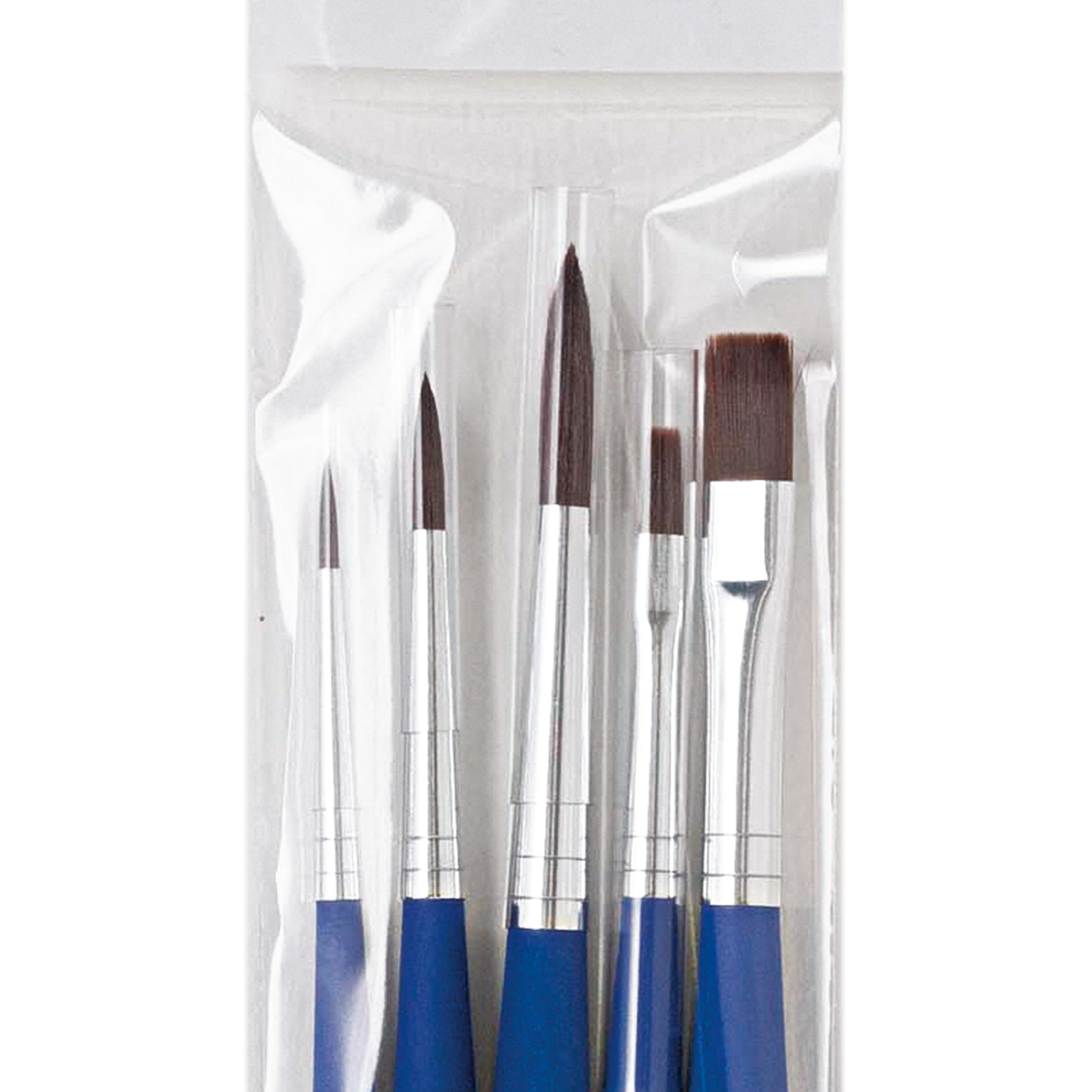 da Vinci Student Series 3504 Forte Student - 5 Brush Set - Beginner Forte Synthetics with Blue Handles - Rugged and Strong for All Media - Image 5