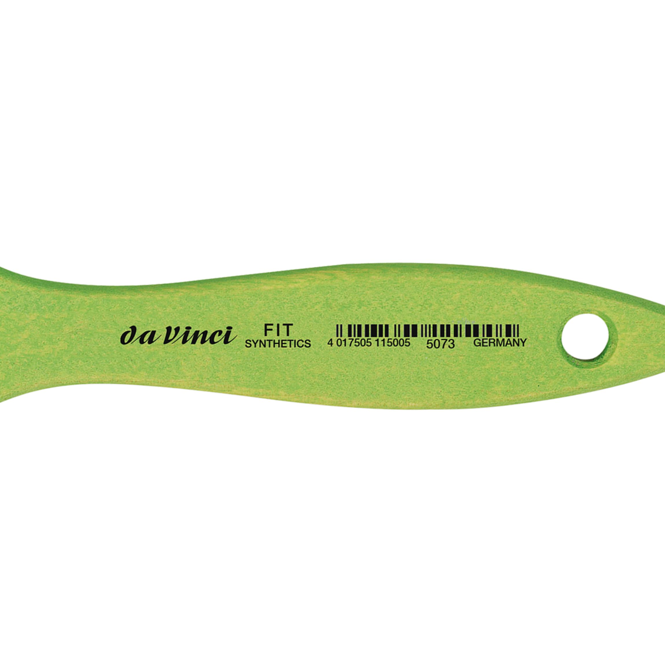 da Vinci Student Series 5073 Fit for School and Hobby Paint Brush, Mottler Flat Elastic Synthetic with Green Matte Handle, Size 60 - Image 4