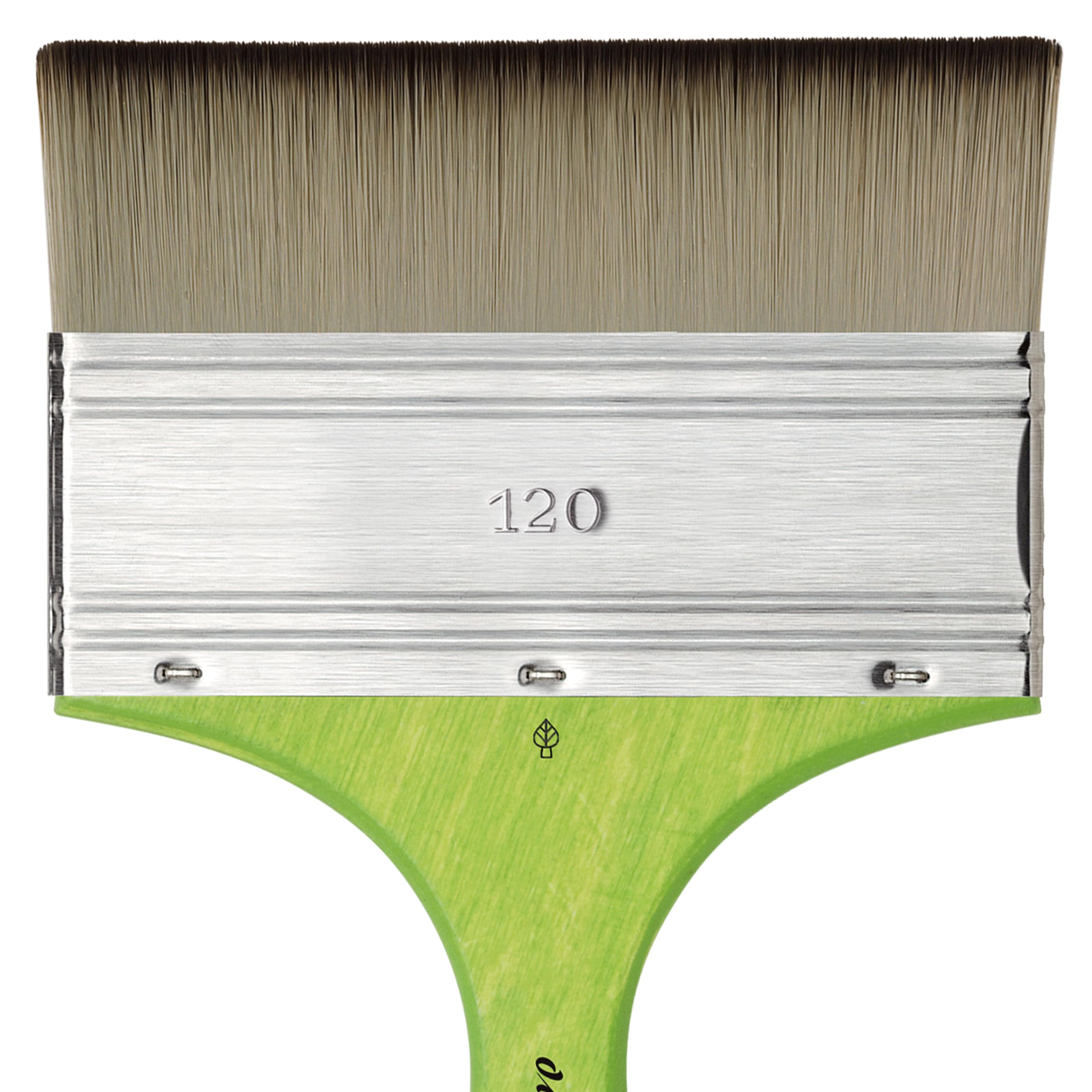 da Vinci Student Series 5073 Fit for School and Hobby Paint Brush, Mottler Flat Elastic Synthetic with Green Matte Handle, Size 120 - Image 3