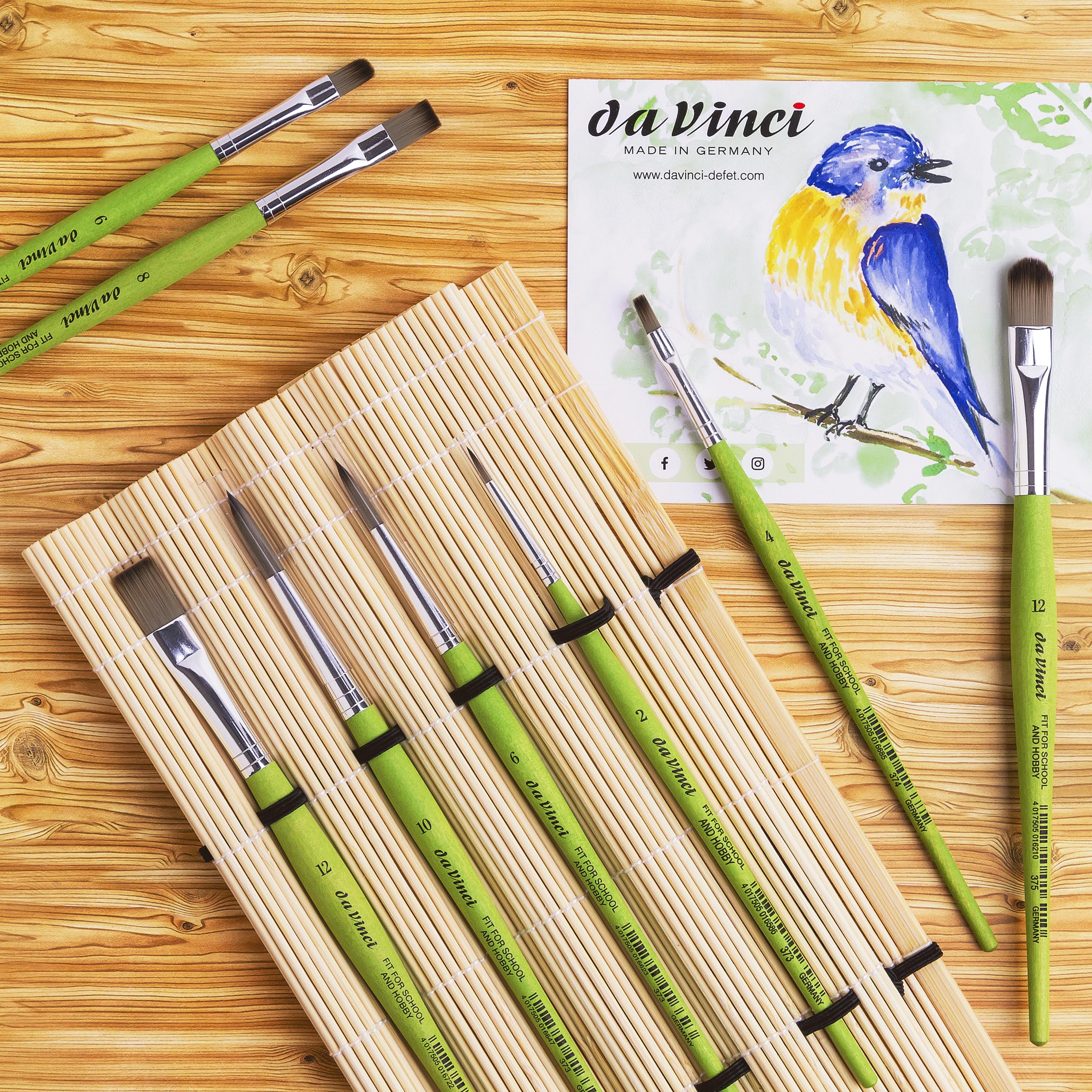 da Vinci Student Student Brush Set, Black 8 Each - Image 7