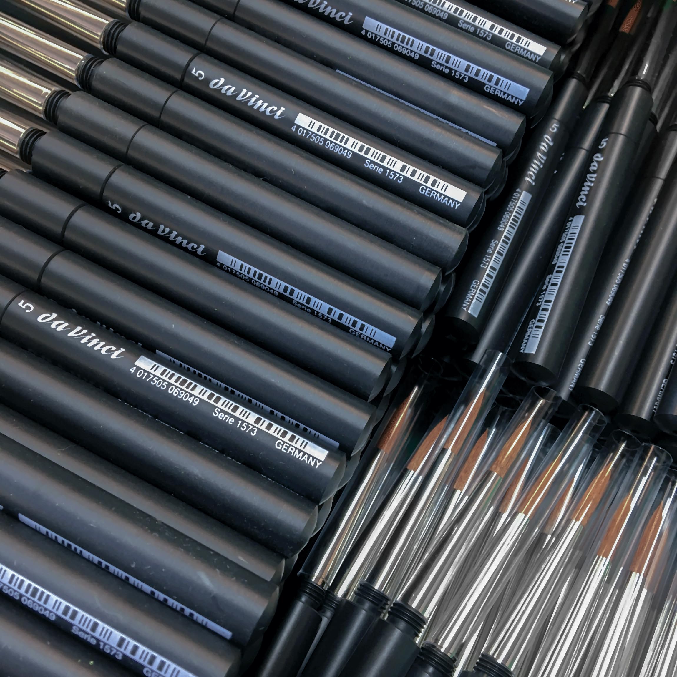 da Vinci Travel Series 1573 CosmoTop Spin Watercolor Brush, Round Synthetic with Protective Case Handle, 1 - Image 5