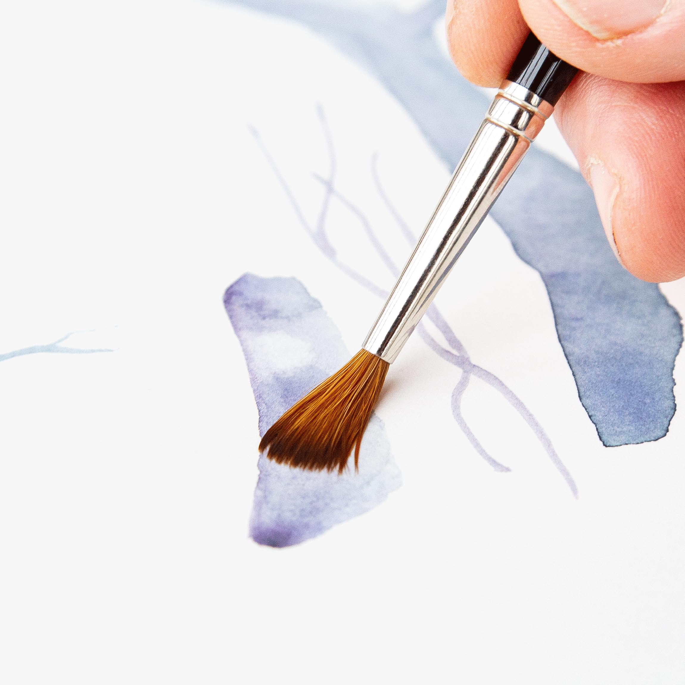 da Vinci Watercolor Maestro Kolinsky Red Sable Brush Set 5500-3 Brush Set - Series 10 Sharp Round in Sizes 5/0, 0 & 4 in an Elegant Black Gift Box. - Image 7