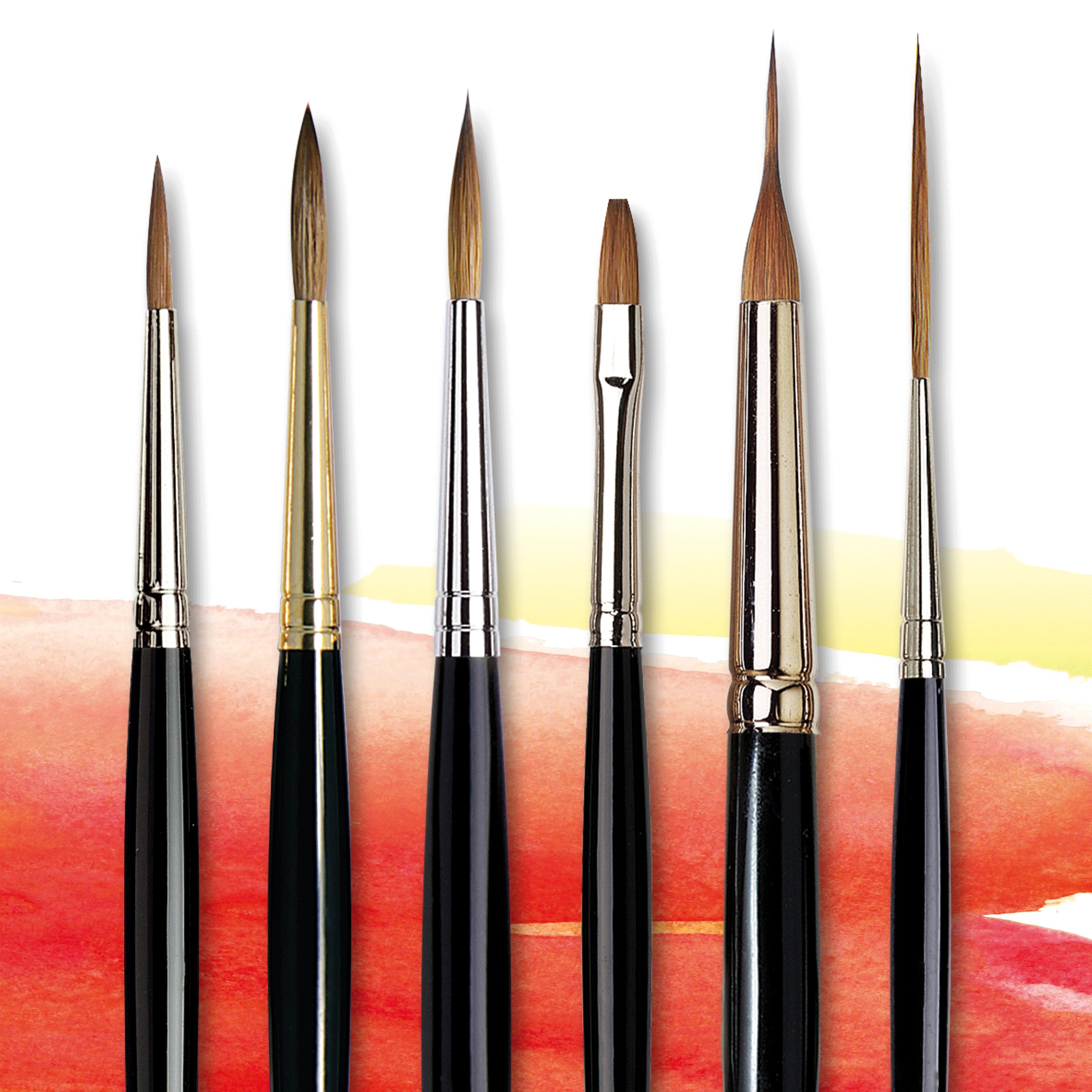 da Vinci Watercolor Series 1301 Maestro Paint Brush, Flat Kolinsky Red Sable, Size 16 (1301-16) - Image 7