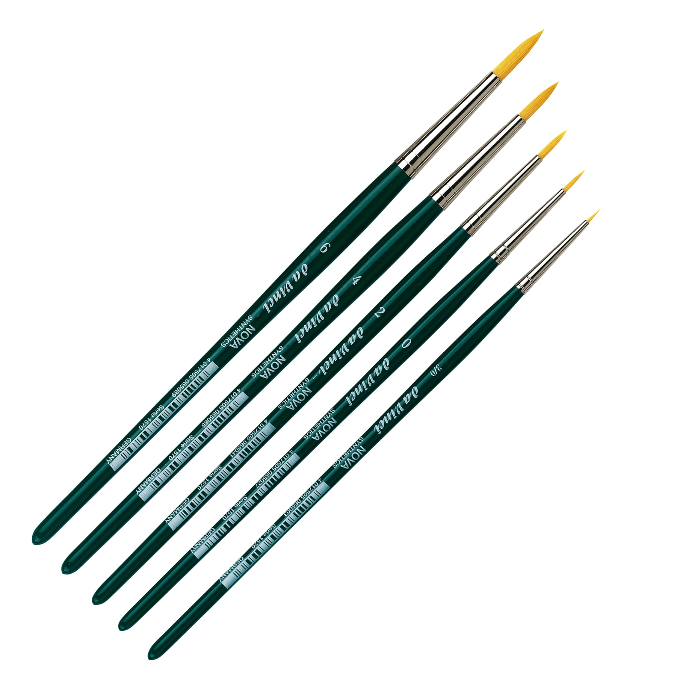 da Vinci Watercolor Series 5230 Nova Paint Brush Set, Synthetic with Vegetable Oil Brush Soap, Multiple Sizes, 5 Brushes (Series 1570) - Image 3