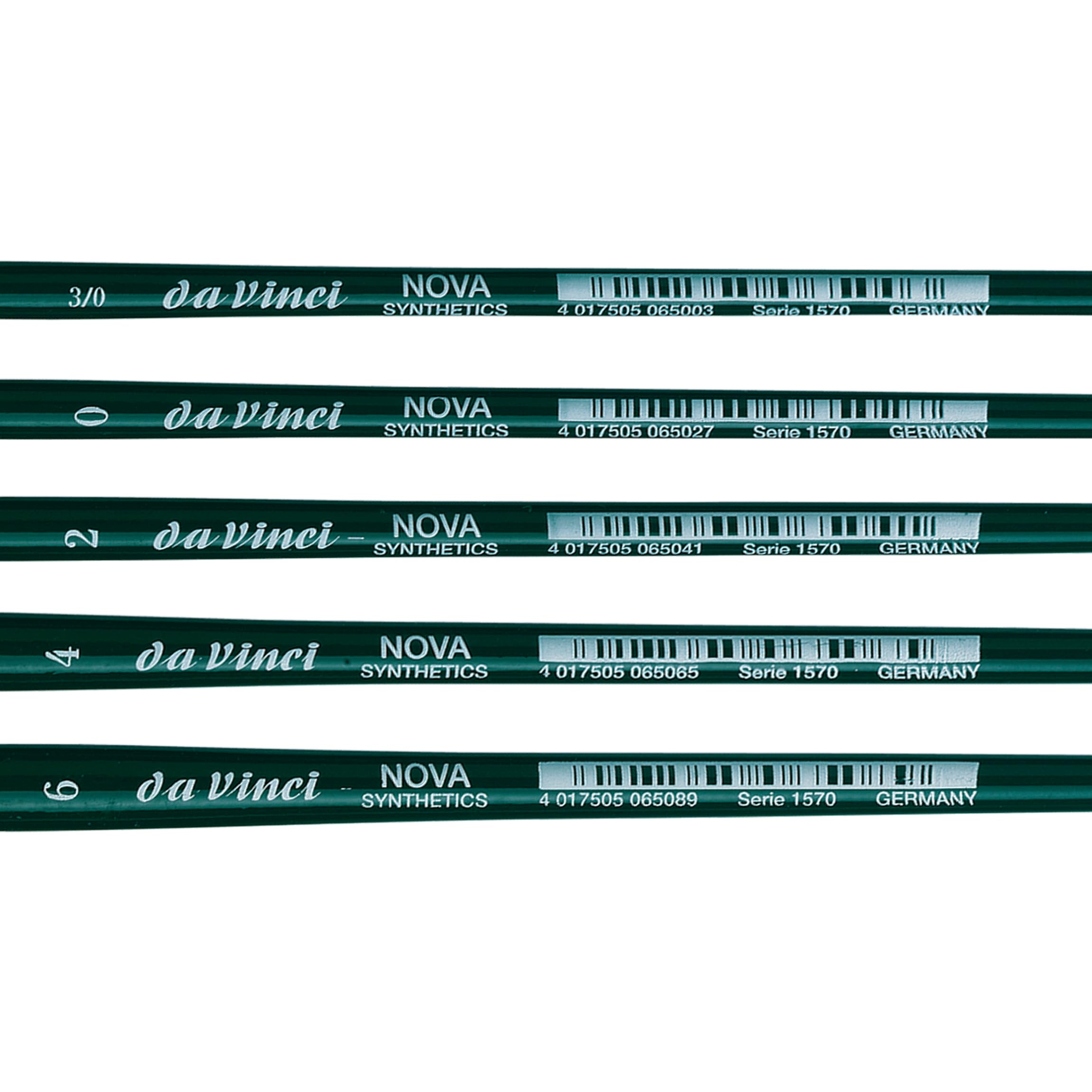 da Vinci Watercolor Series 5230 Nova Paint Brush Set, Synthetic with Vegetable Oil Brush Soap, Multiple Sizes, 5 Brushes (Series 1570) - Image 4