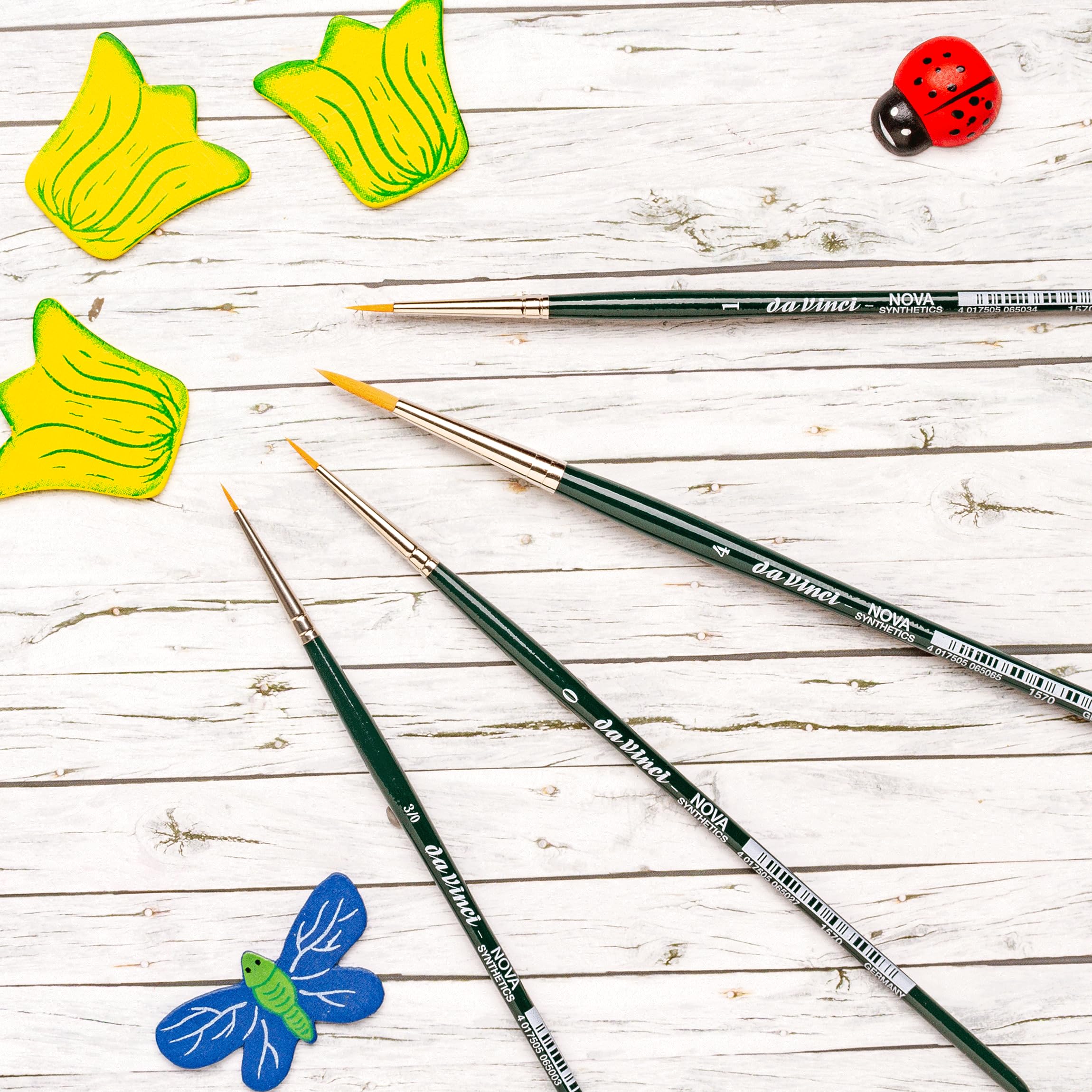 da Vinci Watercolor Series 5230 Nova Paint Brush Set, Synthetic with Vegetable Oil Brush Soap, Multiple Sizes, 5 Brushes (Series 1570) - Image 5