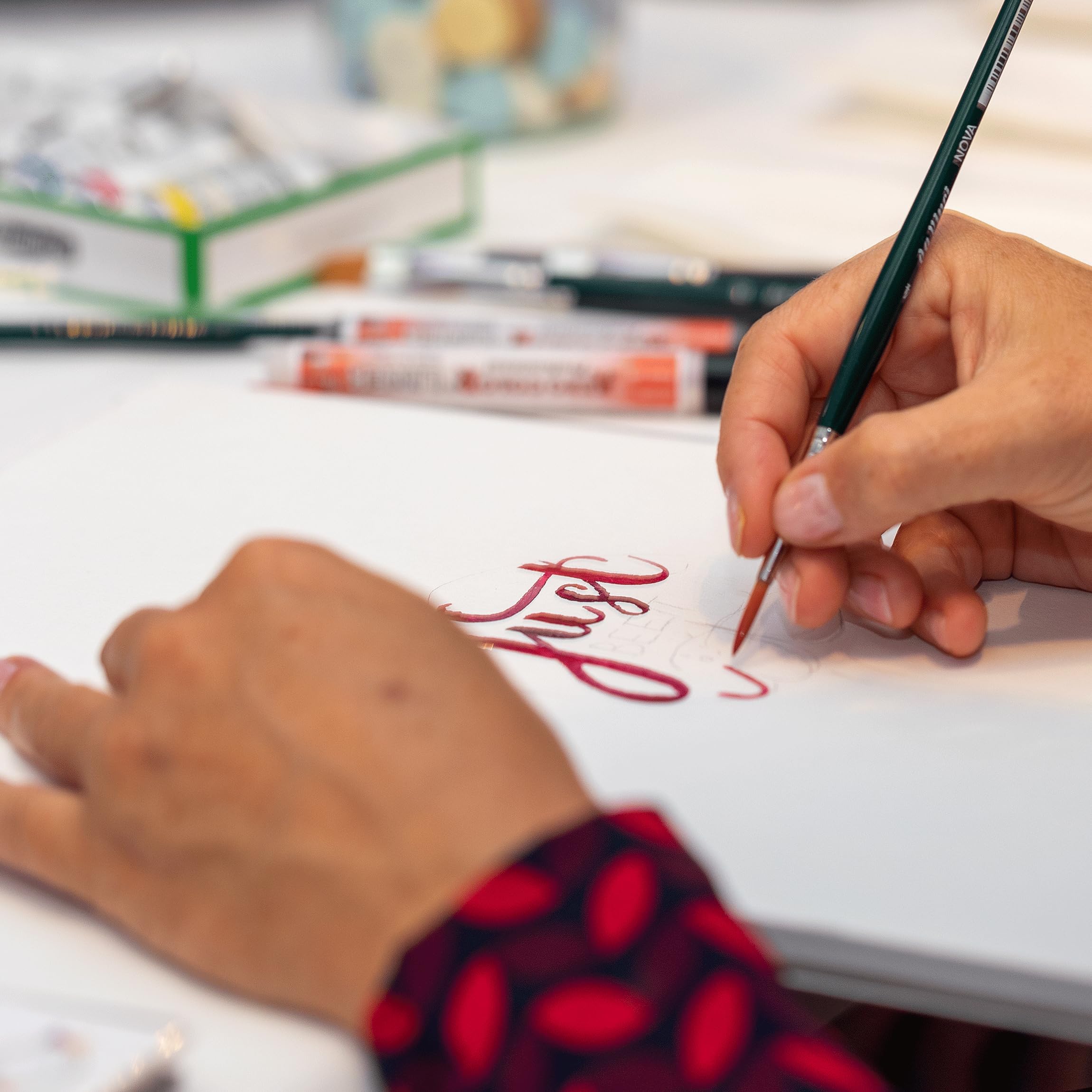 da Vinci Watercolor Series 5230 Nova Paint Brush Set, Synthetic with Vegetable Oil Brush Soap, Multiple Sizes, 5 Brushes (Series 1570) - Image 6