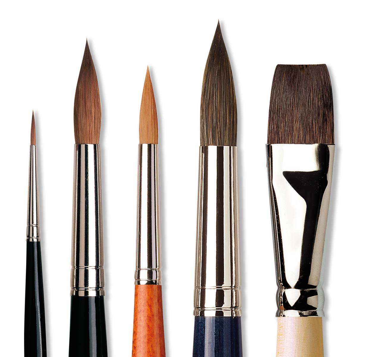 da Vinci Watercolor Series 5240 Deluxe Paint Brush Set, Natural Hair and Synthetic with Wooden Storage Box and Brush Soap, Multiple Sizes, 5 Brushes (Series 36, 991, 5530, 5550) - Image 3